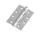 Zoo ZHS43CP 100 x 76mm Ball Bearing Butt Hinge Polished Chrome per single 2.85